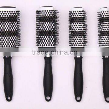 professioal triangle ceramic ionic hair brush