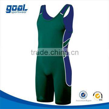 Customized Compression Reversible Wrestling Singlet High Quality