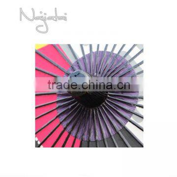 Unusual Shape Colorful Hand Painted Handmade Japanese Cloth Paper Umbrella photo-5