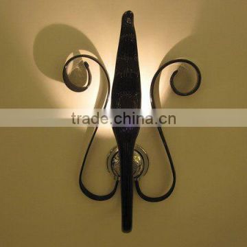 2 Light painted wall lamp/wall sconces with flexible glass