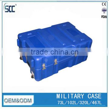 102L heavy duty boxes with wheels and handle for military use