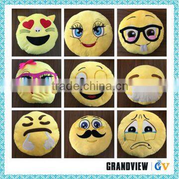 New design emoji cushion /emoji plush pillow factory wholesale