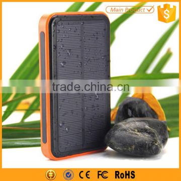 hot selling universal waterproof solar power bank 10000mah with retailing box