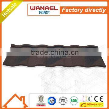 anti-freezing mediterranean terracotta red sun stone coated metal roof tile