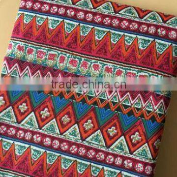 Linen Printed Fabric National Style Table Cloth Pillow photo-4