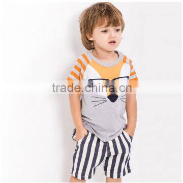 OEM/ ODM Children's T-Shirts cute fox 100% cotton with high quality fabric and paint care every inch of your sweetheart skin