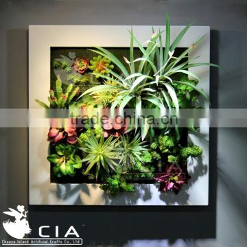 Popular Framed Wall Art Artificial Succulents Arrangement