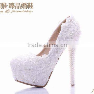 OW17 2015 platform high heel shining party and wedding fashion peep toe shoes