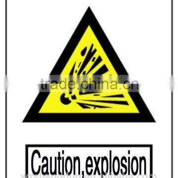 Reflective aluminum explosion signs,caution safety signs,danger warning signs