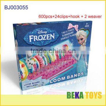 Popular disny frozen doll diy rubber loom bands make crazy loom bracelet