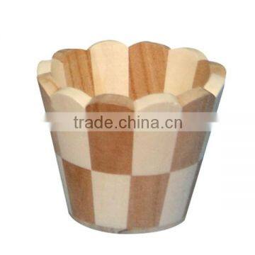 Wholesale mini wooden Vase ,home decoration