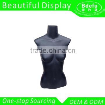 Wholesale Cheap Fashionable female Upper-Body mannequins /Plastic Half Body Hanging Mannequin