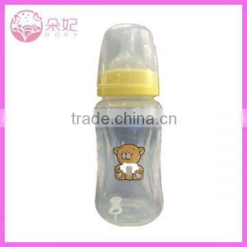 BPA free special design small baby feeding bottle