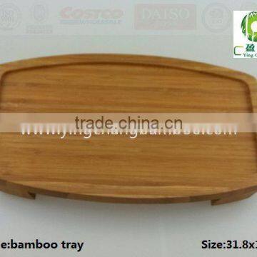 bamboo serving tray with leg