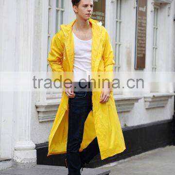 High quality outdoor waterproof long raincoat durable high visibility rainwear