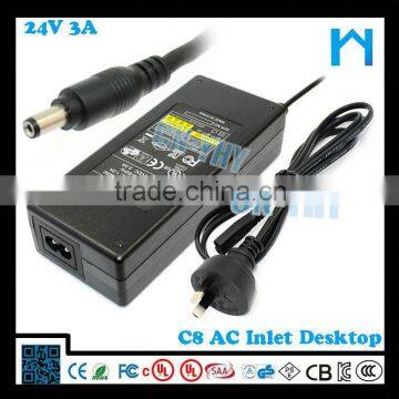 CE RoHS Approved Cctv 75w 24v 3a dc Power Supply photo-4