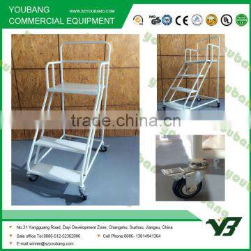 Supermarket Foldable Climbing Ladder Cart photo-4