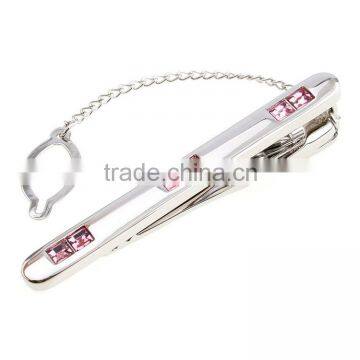 Simple Rhinestone Metal Mens Tie Set Aceessories photo-2
