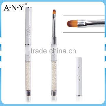 ANY White Pearl Handle Nail Art Nail Brushes for Color Gel