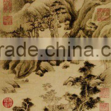 Printing on the rice paper, Chinese traditional art paper printing