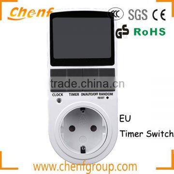 Promotional 230V Programmable Digital Timer Socket with European Plug