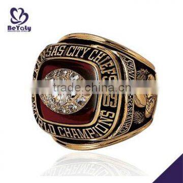 Wholesale customized brass Championship ring 1969 Kansas City Chiefs World Champions ring