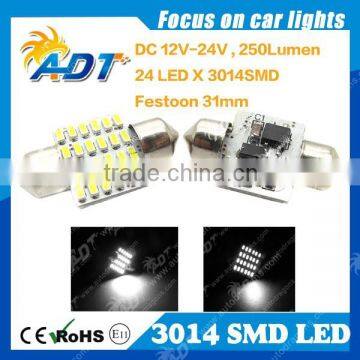 White 24 Led 3014 Smd Festoon Interior Lamp