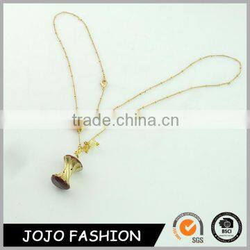 Beautiful gold chain accessories for women fashion metal pendant necklace                        
                                                                                Supplier's Choice