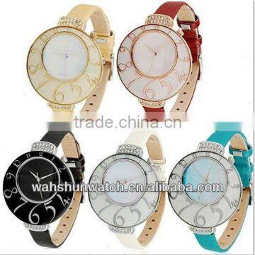 top 100 brands ladies geninue leather watch