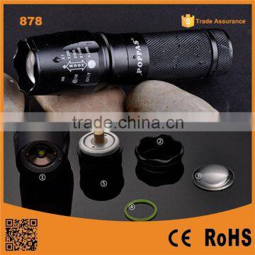 Super Bright Aluminium rechargeable long distance torch