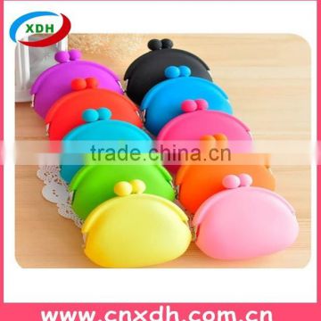 Hot saling dustproof silicone ladies coin purse