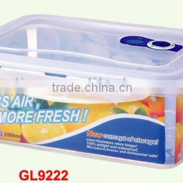 push & push easy open stackable microwave plastic food container