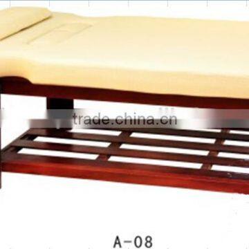 Facial bed with solid wooden structure beauty bed for salon equipment