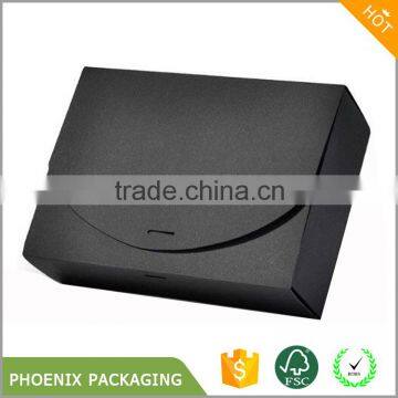 black paperboard gift packaging box