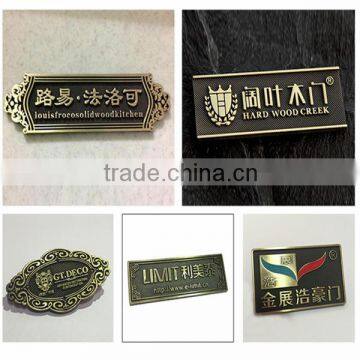 Cheap Custom Antique small metal name plate aluminum name plates printing