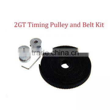 3D Printer Accessories 2GT Timing Pulley 16 Tooth and 6mm Belt Kit GT2 Open Type Synchronous Belt