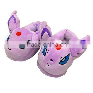 Cheap High Quality Pokemon go Plush Slipper Wholesale Pokemon Pikachu Plush Indoor Bedroom Winter Warm Slippers for Sale photo-3