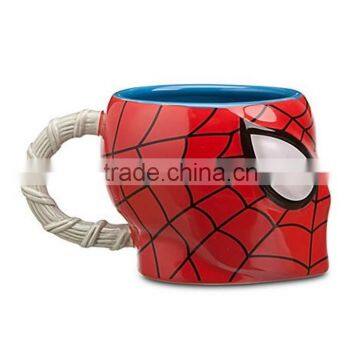 OEM factory directly ceramic spiderman 3d mug