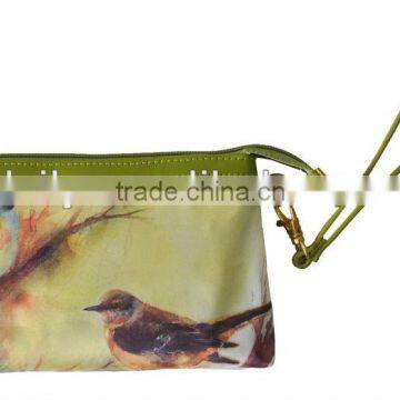 Fahsion Bag,Printed handbag,Polyester with Leather Trim X8004A120025