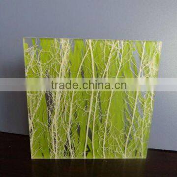 Mixed Sea Wead Wall Decoration Laminated Glass for Sale                        
                                                Quality Choice