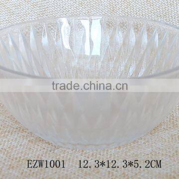 Good quality Different size Kitchen glass tableware glass salad bowl for sale