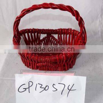 Handmade Plastic wicker Basket , fruit basket , bread basket