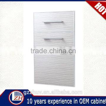 wholesale pro round corner white melamine uv wood grian kitchen cabinet door design