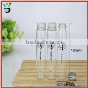 100ml glass vile for wine with screw top