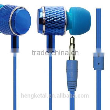 High quality stereo metallic in-ear earphone with customers' logo in china factory