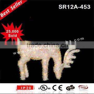 Lighted Christmas Wire Reindeer for Yard Decoration