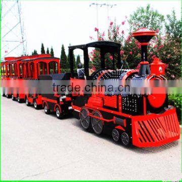 Best selling amusement rides children electric trackless train for sale