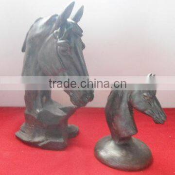 Polyresin horse head decoration