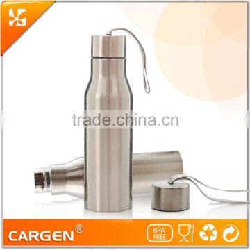 Insulated Vacuum Stainless Steel Sliver Sport Tea Bottle