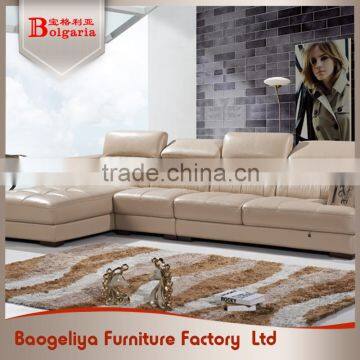 High quality easy clean living room china leather sofa furniture